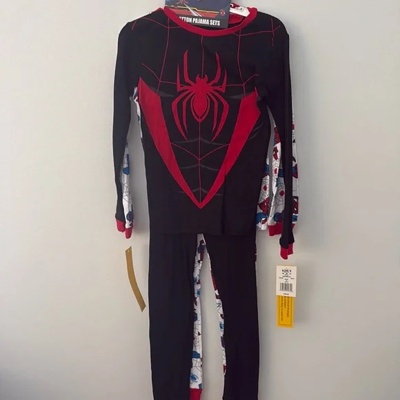 NWT Marvel Spiderman 2 cotton pajamas set. Size 10. - Picture 1 of 6